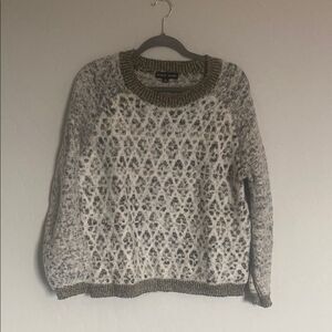 Women's gold, black and white Sweater